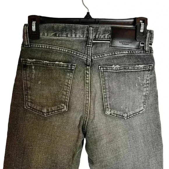 MOUSSY VINTAGE Gray MV Cadet Skinny Distressed Jeans Made in Japan  Size 24 - Picture 6 of 10